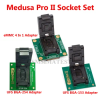 100% Original MEDUSA Pro II box / Medusa Pro 2 Socket Set UFS 153 + UFS 254+ eMMC 4 In 1 Socket Adapter