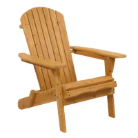 Foldable Fir Wood Adirondack Chair Patio Furniture Conversation Lounge Seat Lawn Chair Outdoor Chairs Patio Chairs New