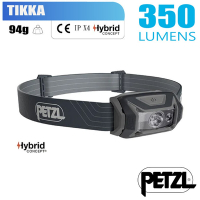 Petzl  TIKKA 超輕量標準頭燈(350流明.IPX4防水).LED頭燈.電子燈_灰