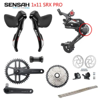 SENSAH SRX PRO 1x11 Speed, 11s Road Groupset,, shifters+derailleur+cassette+PR2 crankset+chain gravel-bikes Cyclo-Cross
