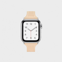 【Aholic】Apple Watch 皮革錶帶 38/40mm - 杏色