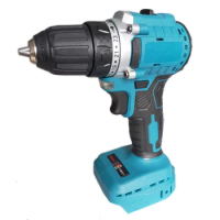 10mm 2 Speed Brushless Electric Drill Hammer Cordless Screwdriver 23 Torque Impact Drill Tools for Makita 18V Battery