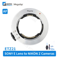 Gabale Megadap ETZ21 AF Lens Adapter Ring For Sony FE Lens To Nikon Z Mount Camera ZFC Z5 Z50 Z6 Z50 Z6 II Z7 II