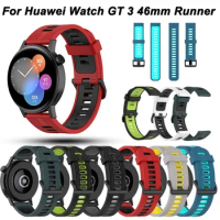 Original strap For Huawei watch GT Runner Honor Magic watch band For Huawei GT2 Pro GT 3 46MM 22mm Soft Silicone Belt Wristband