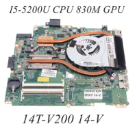 for HP Pavilion 15 15-P TPN-Q140 Laptop Motherboard I5-5200U CPU 840M GPU 782937-501 782937-001 DAY11AMB6E0 With Heatsink