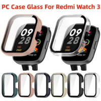 PC Case Glass For Redmi Watch 3 Hard PC Protective Bumper Smart Watch Screen Protector for Xiaomi Redmi Watch 3 Watch3 Cover
