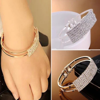 TREAZY Bracelet for Women Fashion Super Flash Elegant All Over the Sky Star Wristband Bracelets Splendid Full Crystal Bangle