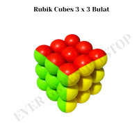 Rubik Cubes 3 x 3 Bulat Rubic Cube No Base / TIdak Ada Dasar 6 Warna Magic Cube 3x3 Model Bulet Lucu