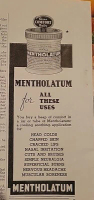 1935 Mentholatum Daily Comfort For All These Uses Vintage Ad