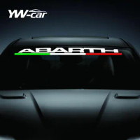Car Front Windshield Vinyl Decal Italian Reflective Windscreen Window Sticker For Fiat Abarth 500 595 695 Punto 124 Spider Panda