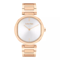 Calvin Klein Jam Tangan Wanita Calvin Klein Sensation 25200253 Ladies Silver Dial Rose Gold Stainles