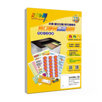 【彩之舞】進口彩雷亮面標籤A4-1格直角100張/包 U4428GL-100(貼紙、標籤紙、A4)