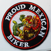 New ! PROUD MEXICAN BIKER Hippie reto Hot IRON ON PATCH