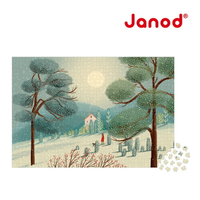 【法國Janod】紓壓拼圖-冬季仙境1500pcs / 法國原創設計 / 觀察力 / 邏輯能力