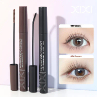Big Eye Girl Mascara, bright colors, no smudging, small brush head, gives a natural look, adds lengt
