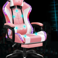 Pink gaming chair,gamer chair girl Live chair Computer chair,office chair,Computer Seating Racer Recliner PU Leather,2021 New