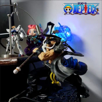 27CM Anime One Piece Figurine White Beard Edward Newgate POP Max Action Figure With LED Collection Decor Statue Model Toy Kids