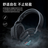 ONIKUMA B60藍牙耳機頭戴式降噪立體游戲電競重低音無線發光耳機