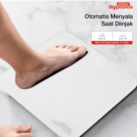 Taffware Digipounds Timbangan Badan Digital Scale 180kg Battery Type - CB610 - Putih, Standar