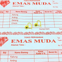 anting desy gandul bulat polos gold emas muda dewasa dan anak Perhiasan
