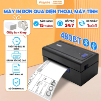 [Tặng Giấy+Khay Nhựa] AIYIN Máy In Nhiệt 480BT Bluetooth In Đơn Hàng A6 A7 In Tem Mã Vạch Logo Thiết
