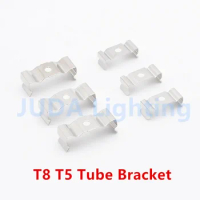 T8 bracket T5 tube lamp bracket fastener iron part LED tube securing clip LED integrated fluorescent T4 tube light clamp