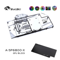 Bykski GPU Block For Sapphire Radeon RX6800 Nitro+ , Video Card Water Cooling / Full Cover Radiator , A-SP6800-X