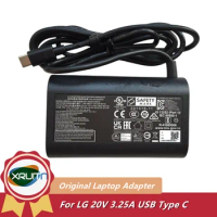 Genuine 65W USB Type C 20V 3.25A AC Adapter Power Charger For LG gram 17Z90Q 16Z95PD 17Z90P-K.ADC9U1 EAY65895901 EAD62565305