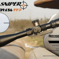 Sniper-Tactical Riflescopes, Sight Rifle Scope Gear for Rilfe Air Gun, Reticle Red Dot for Hunting, VT 5.9-39X56FFP