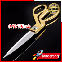 Gunting Kain Gagang Emas / Gunting Bahan Kain / Gunting Potong Bahan Kain / Tailor Scissors