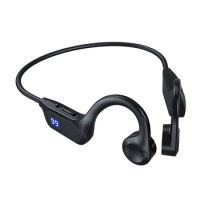 Bone Conduction Earphones Bluetooth Wireless IPX7 Waterproof MP3 Player Hifi Ear-hook Headphone With Mic Headset For Swimming