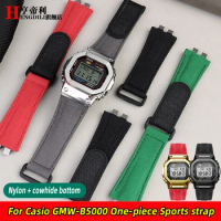 nylon watch Strap For Casio 35th anniversary GMW-B5000 G-SHOCK 3459 with Metal Head-link canvas watchband Bracelet Free tools