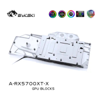 Bykski GPU Water Block A-RX5700XT-X for AMD Radeon Public PCB RX 5700 XT/5700 Full Cover GPU Water Cooling Cooler RGB RBW Light