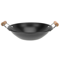 Stainless Hot Wok Pan Cooking Steel Cookware Nonstick Spanish Paella Kitchen Frying Carbon Pot Skillet