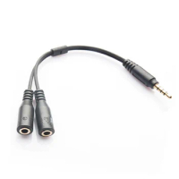 Headset Splitter for Headsets with Separate Headphone / Microphone Plugs - 35mm 4 Position to 2x 3 Position 35mm M/F