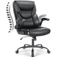 Adjustable Height Computer Chair Wheels Soft Padded Black Gaming Office Armchair Furniture