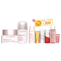 【CLARINS 克蘭詩】氧氣亮白光感精華30ml+氧氣亮白淡斑水凝霜50ml(女神亮白無限組 美白/提亮/去黃)
