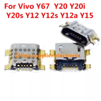 10pcs-200pcs For Vivo Y67 Y20 Y20i Y20s Y12 Y12s Y12a Y15 USB Charging Port Dock Plug Charger Connector Socket Repair Parts
