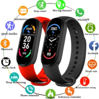 M6 Smart Bracelet Watches Men Women Smart Watch Heart Rate Fitness Tracking Waterproof Sports Band For Apple Android Kids gift