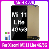 INCELL TFT NEW Display For Xiaomi Mi 11 Lite 4G LCD Touch Screen Digitizer Assembly Replacement For Xiaomi Mi 11 Lite 5G NE