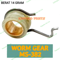 MS 382 GIGI POMPA OLI WORM GEAR UNTUK MESIN CHAINSAW GERGAJI KAYU