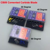 10PCS Cemented Carbide Blade CB09U CB09 For Graphtec CE5000 CE6000 CE7000 FC8000 FC8600 FC9000 Cutting Lettering Knife Blade