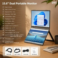 Dual Portable Monitor 15.6" DST FHD – Dual Screen Monitor Portable 2 Layar