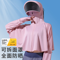 Pakaian Pelindung Matahari Wanita Sutera Ais Nipis Boleh Bernafas Anti-Ultraviolet Berbasikal Topeng Muka Muka Leher Penuh Pakaian Pelindung Matahari Kereta Elektrik