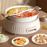 Food Dishes Hot Pot Electric Cooker Functional Instant Noodle Soup Chinese Hot Pot Big Vegetable Cover Fondue Chinoise Cookware