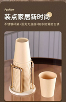 輕奢紙杯架一次性杯子取杯器亞克力杯子收納置物架家用咖啡茶杯架