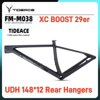 Tideace UDH T1000 Full Carbon Frame mtb 29 148mm Boost MTB Frame Hardtail Max 34T Mountain Bike Frames 29er