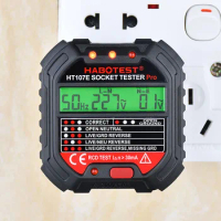 HT107E HT107D HT107B Socket Tester Pro RCD EU UK US