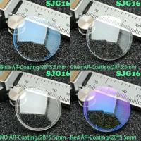 28mmx5.5mm SKX013/SKX015 Sapphire Crystal Double Domed Blue/Red/NO/Clear AR Coating Watch Glass Mod Parts Replacement
