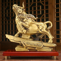 銅牛擺件純銅喜慶文化禮品牛氣傳統藝術感家居辦公桌面裝飾工藝品